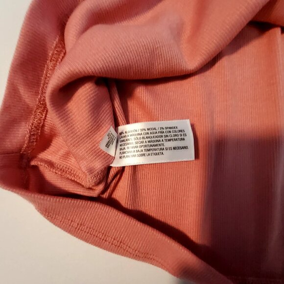 A New Day Womens SizeM Ribbed Long Sleeve Top In Rose Pink Crew neckline - Picture 6 of 9